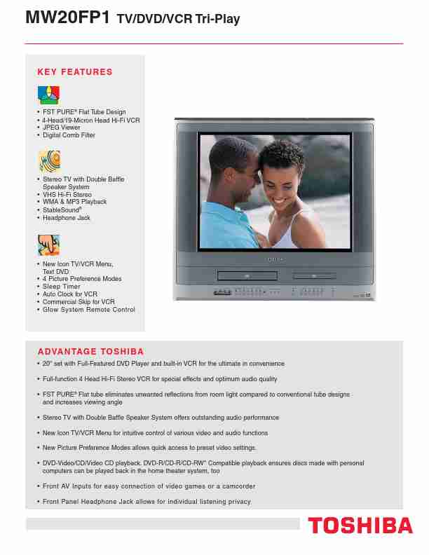 Toshiba DVD VCR Combo MW 20FP1-page_pdf